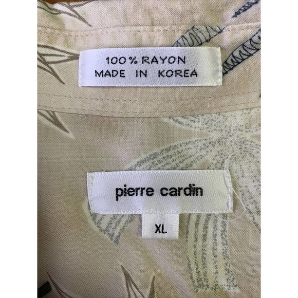 Pierre Cardin Button Up Camp Hawaiian Shirt Mens XL Lot‎ Of 2 Lightweight - Picture 5 of 7